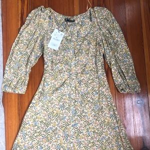 Zara floral midi dress